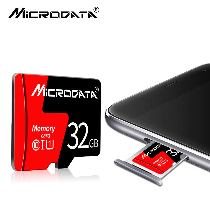 MicroData Class 10 High Speed Max 80Mb/s TF Memory Card 8GB 16GB 32GB 64GB 128GB With Card Adapter For Mobile Phone Tablet GPS Camera