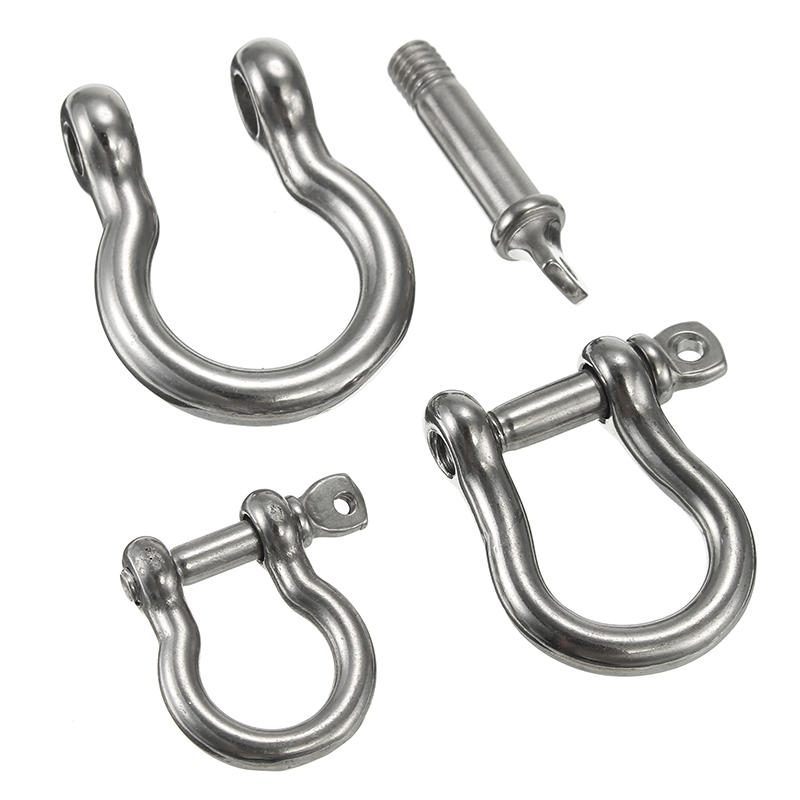 M4 M5 M6 D Ring Bow Shackle with Screw Pin 304 Stainless Steel Bracelet Shackle