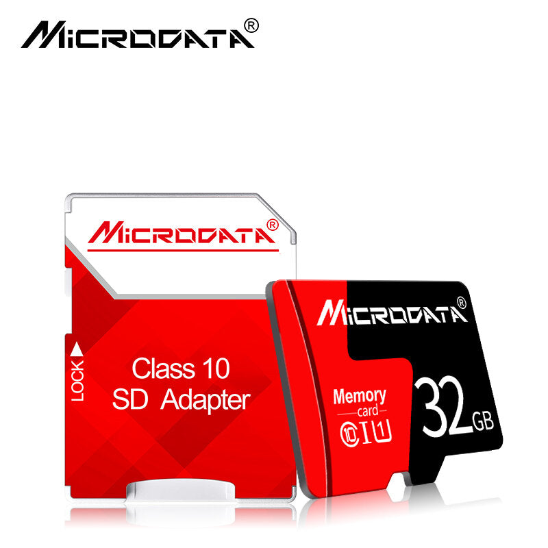 MicroData Class 10 High Speed Max 80Mb/s TF Memory Card 8GB 16GB 32GB 64GB 128GB With Card Adapter For Mobile Phone Tablet GPS Camera