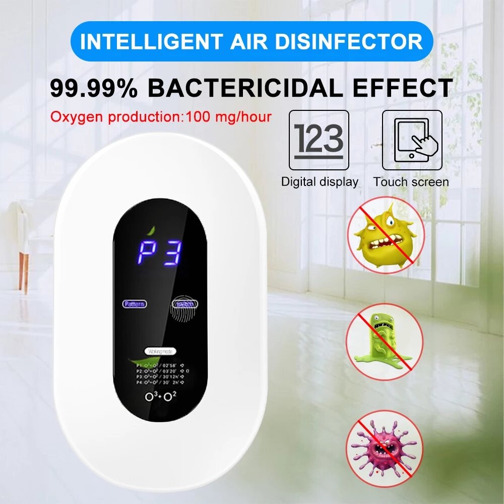 100 -240v Ozone Generator Machine Smart Formaldehyde