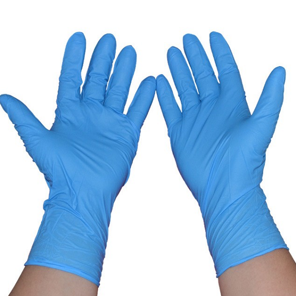 100 Pcs Nitrile Disposable Gloves Powder Free Rubber Latex