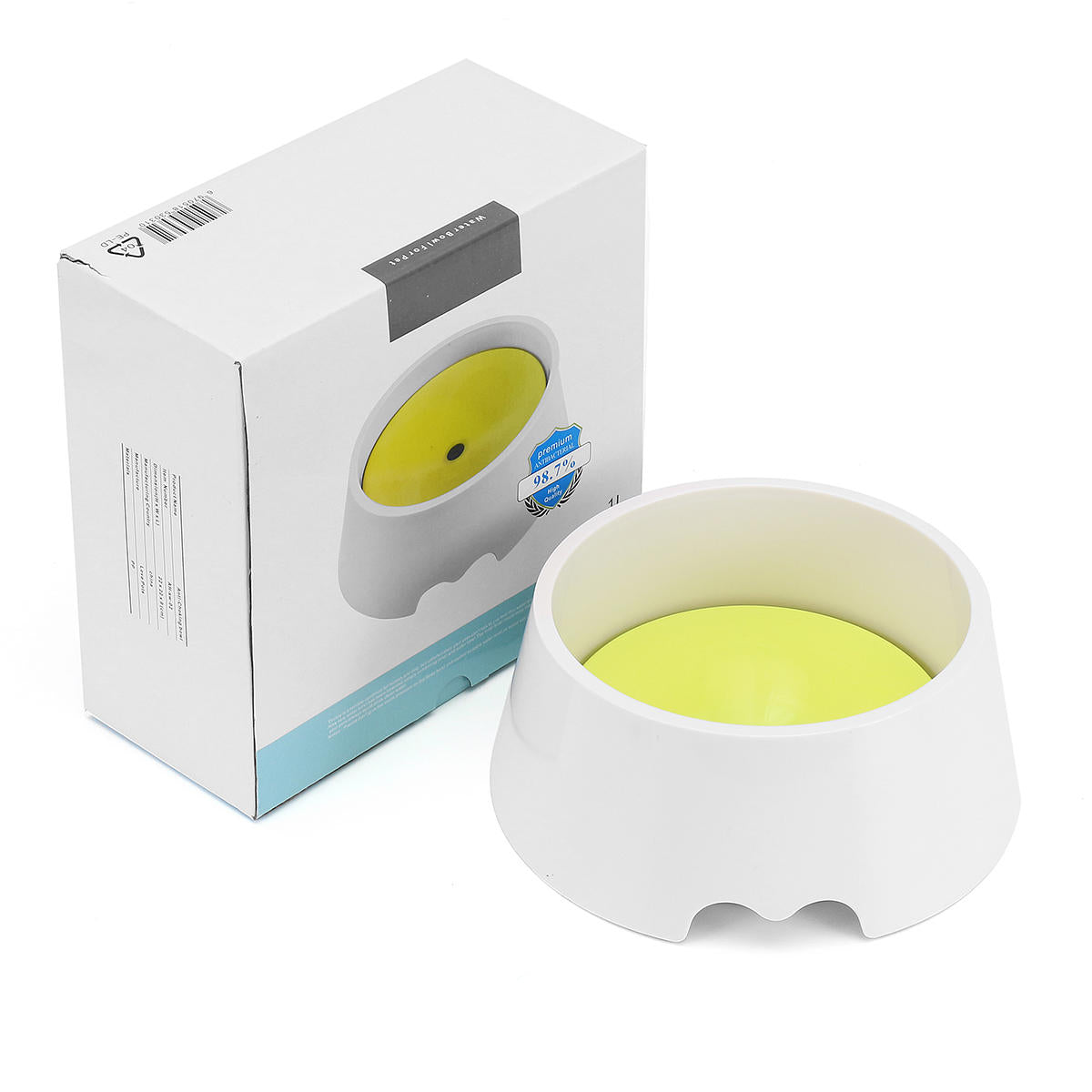 1000ml Pet Watering Supplies Prevent Splashing Doggie Bowl