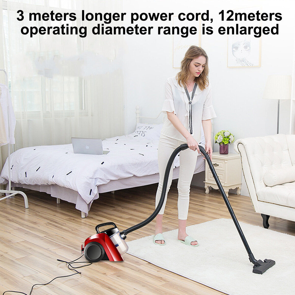 1000w Wet And Dry Household Vacuum Cleaner Mite Remover 2l