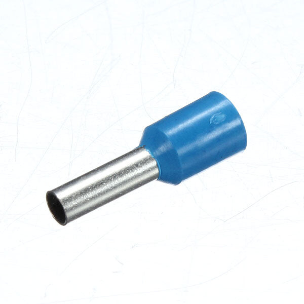 100pcs Awg 14 Blue Wire Copper Crimp Insulated Cord Pin End