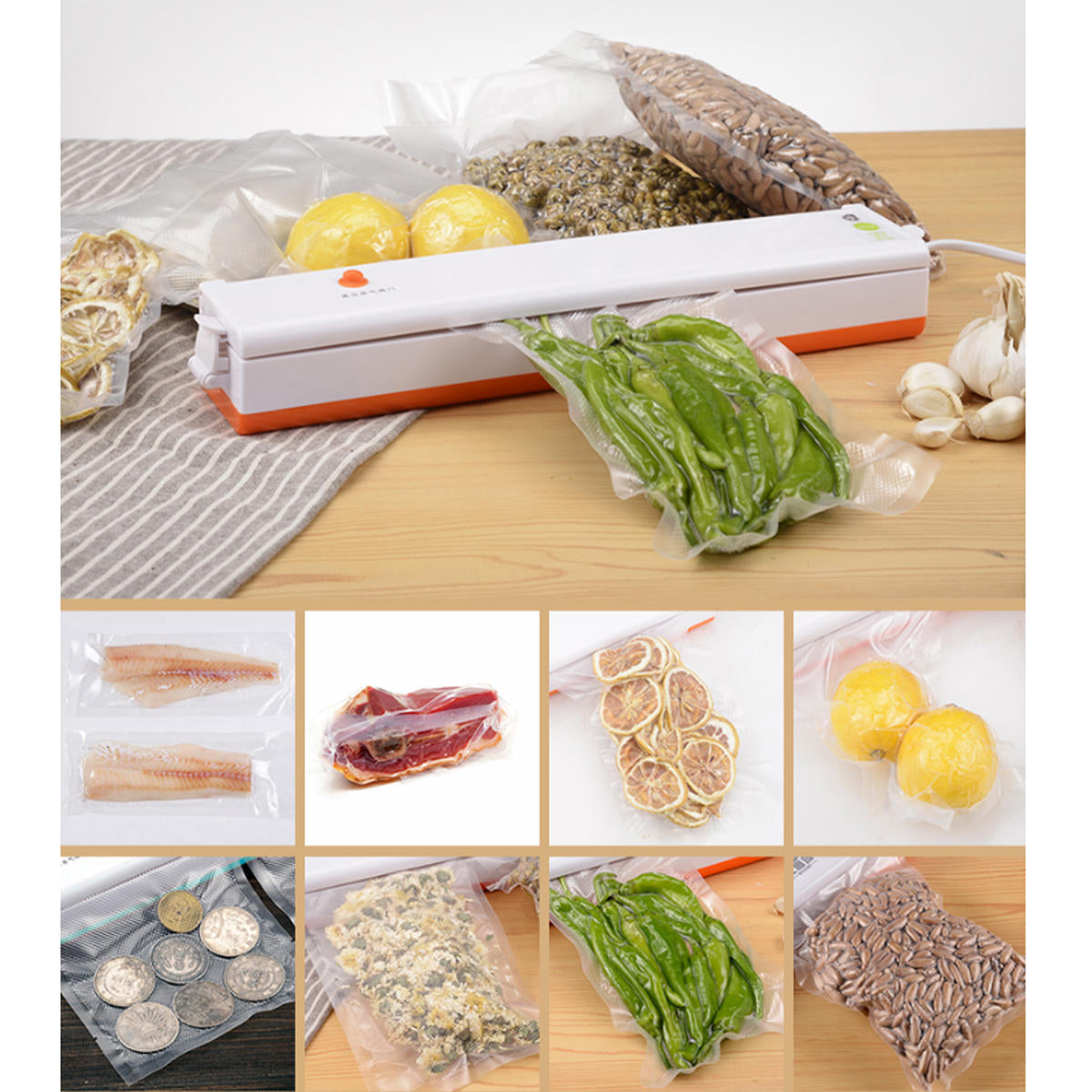 100w 220v Electric Vacuum Food Sealer Packaging Machine Home