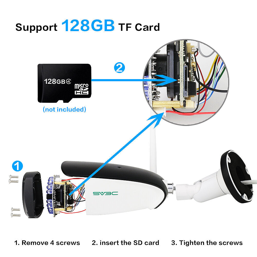 1080p 2mp H264 2-way Audio Outdoor Wireless Security Camera