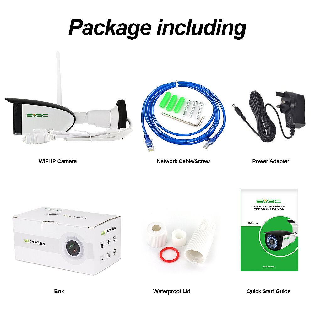 1080p 2mp H264 2-way Audio Outdoor Wireless Security Camera