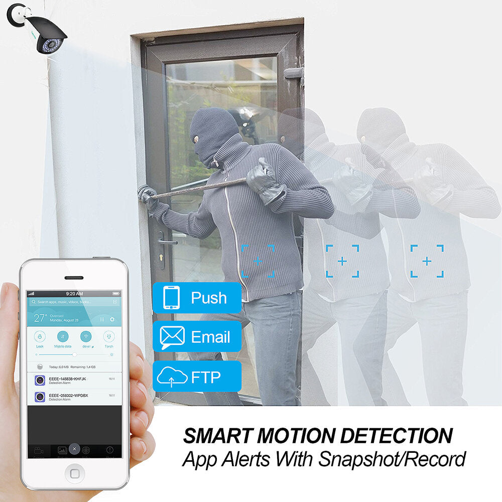 1080p 2mp H264 2-way Audio Outdoor Wireless Security Camera