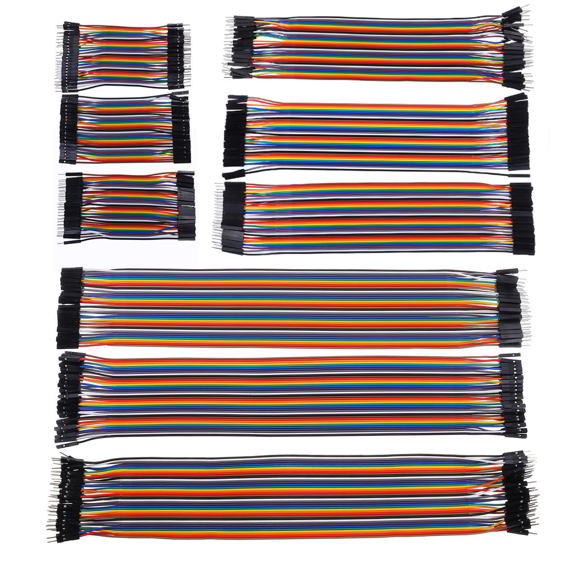 10cm / 20cm / 30cm Ff Fm Mm Dupont Wire Jumper Cables Male &