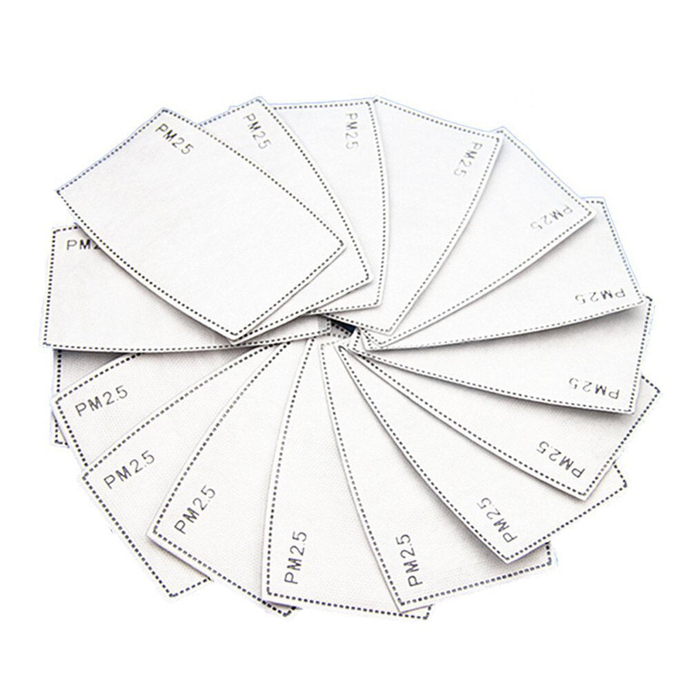 10pcs Pm2.5 Filter Mask Pad Anti Haze Mouth Dust Health Care