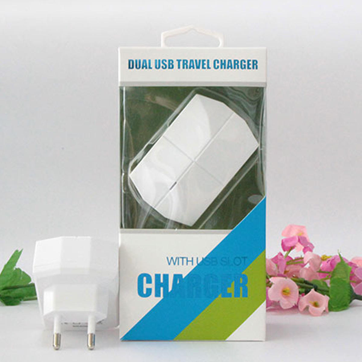 110v-240v 2 Ports 2.1a 5v Wall Charger Adapter Usb Hub Quick