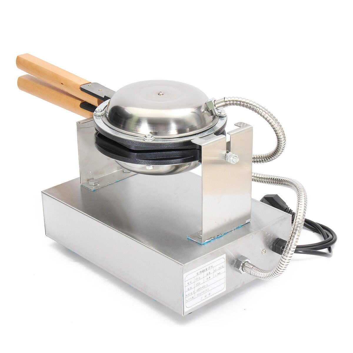 110v Electric Egg Cake Oven Pan Waffle Maker Breakfast