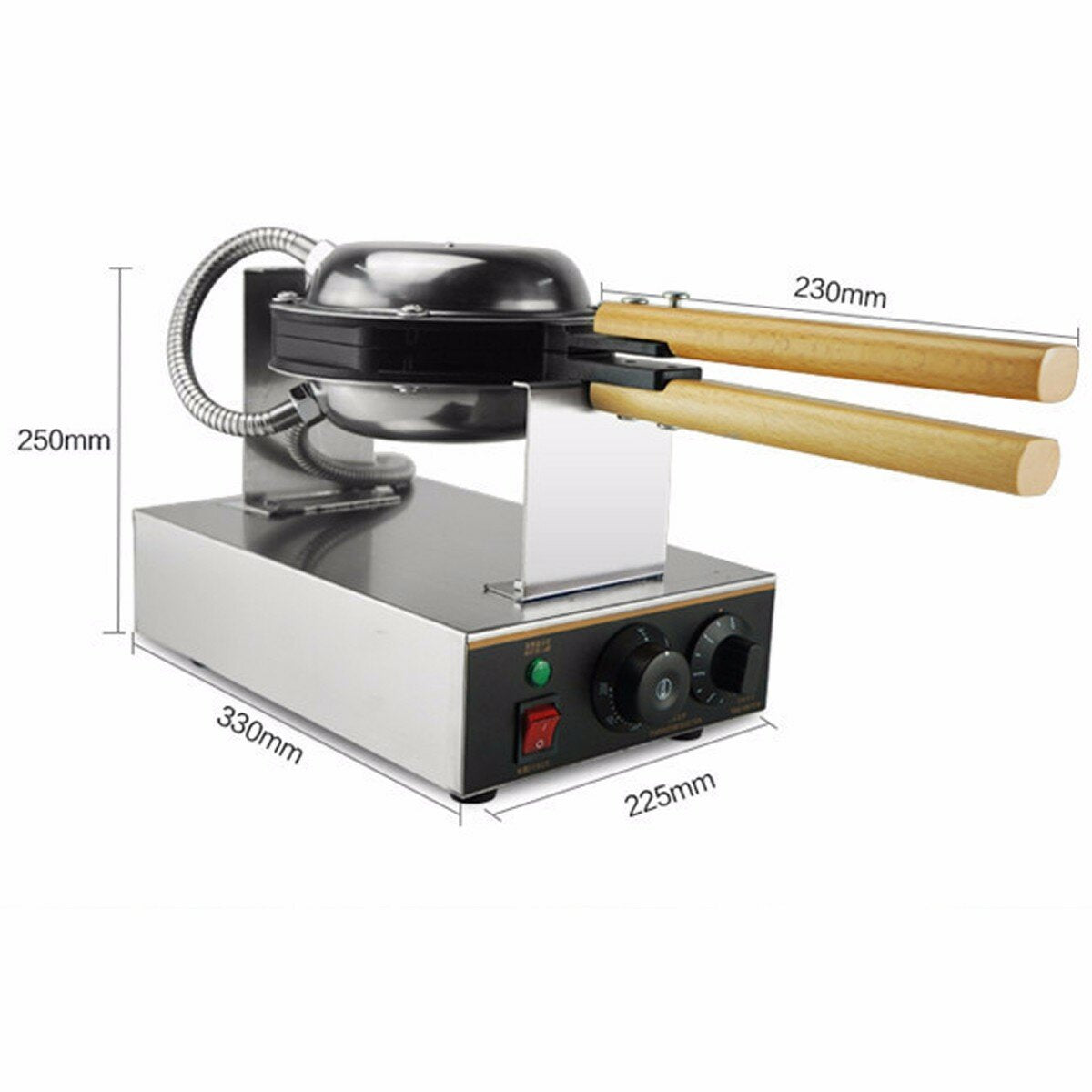 110v Electric Egg Cake Oven Pan Waffle Maker Breakfast