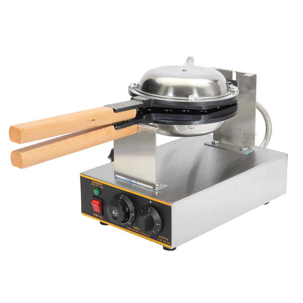 110v Electric Egg Cake Oven Pan Waffle Maker Breakfast