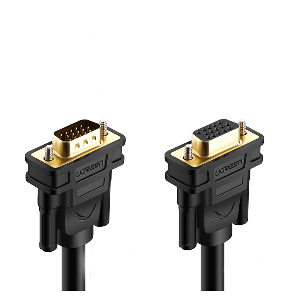 Ugreen VG103 VGA Extension Cable 1080P VGA Male to Female Video Adapter Cables with Ferrite Cores for Laptop PC Projector HDTV