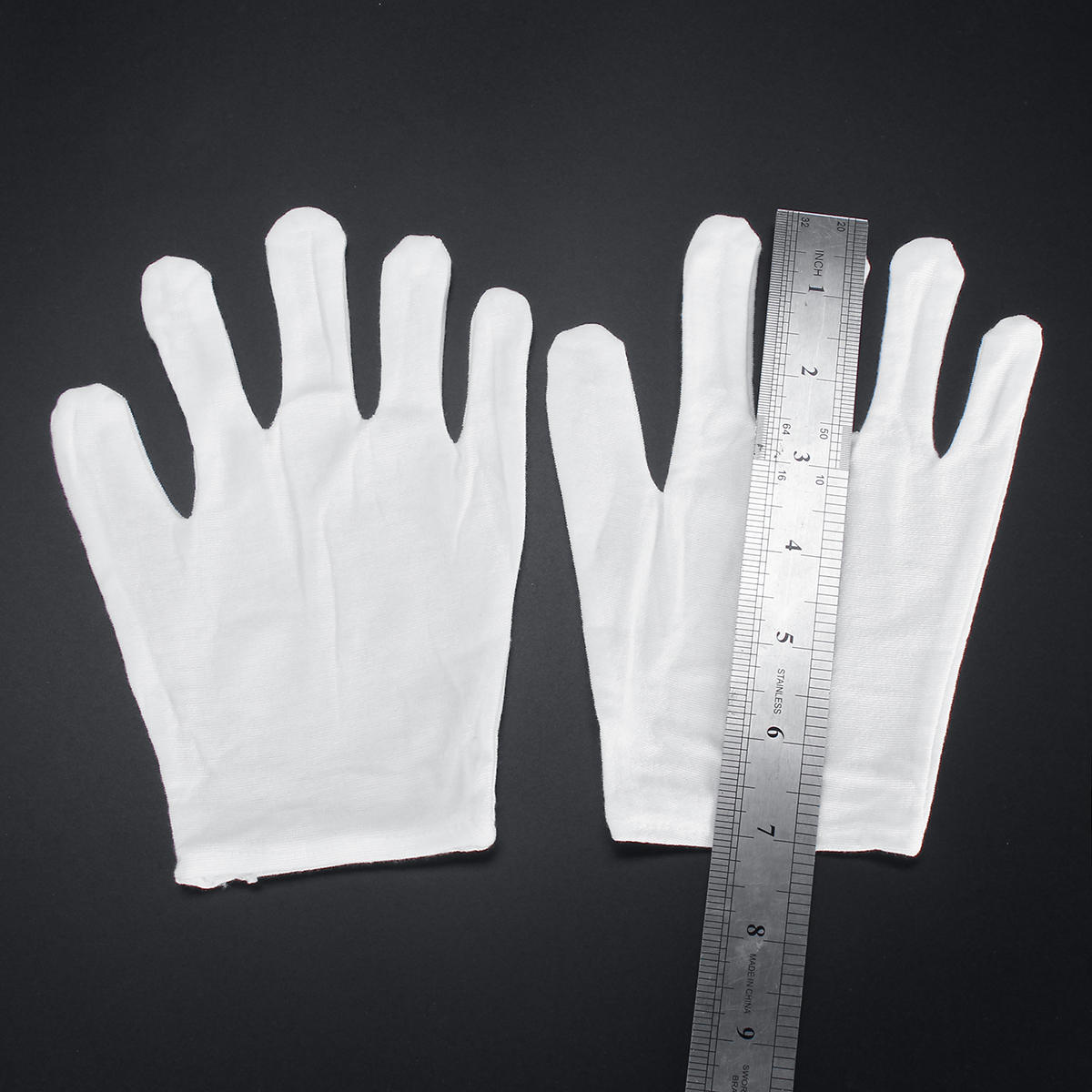 12 Pairs Non-slip Work Gloves Etiquette Cooling Workshop