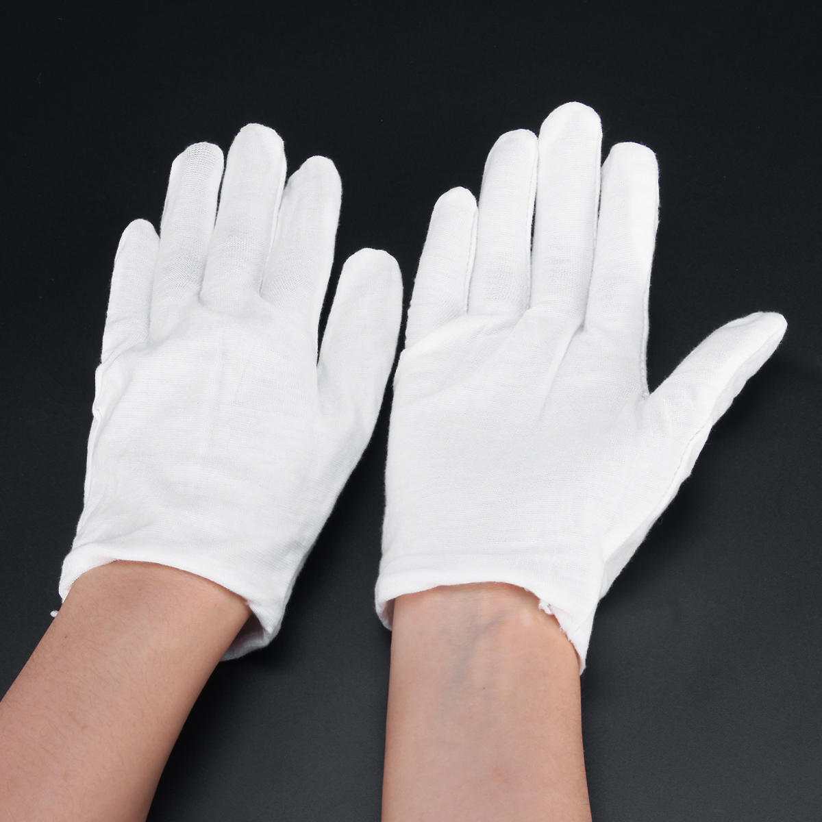 12 Pairs Non-slip Work Gloves Etiquette Cooling Workshop