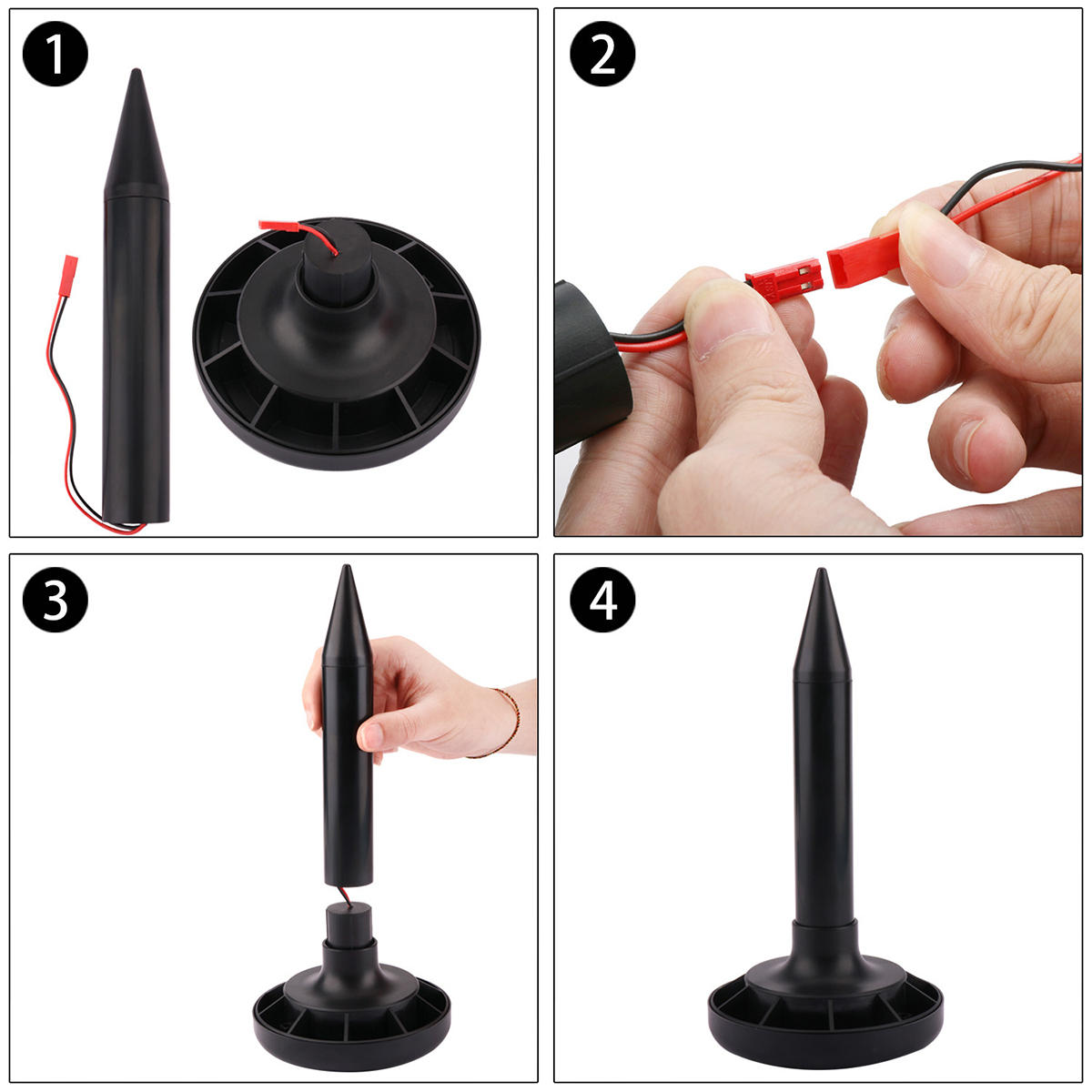 1200mah Ultrasonic Solar Power Cat Dog Animal Repeller