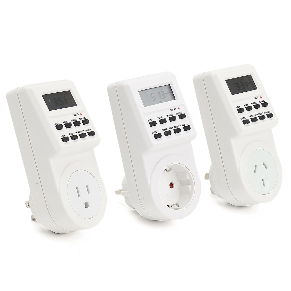 120v Digital Programmable 12/24 Hour Timer Lcd Plug-in Wall