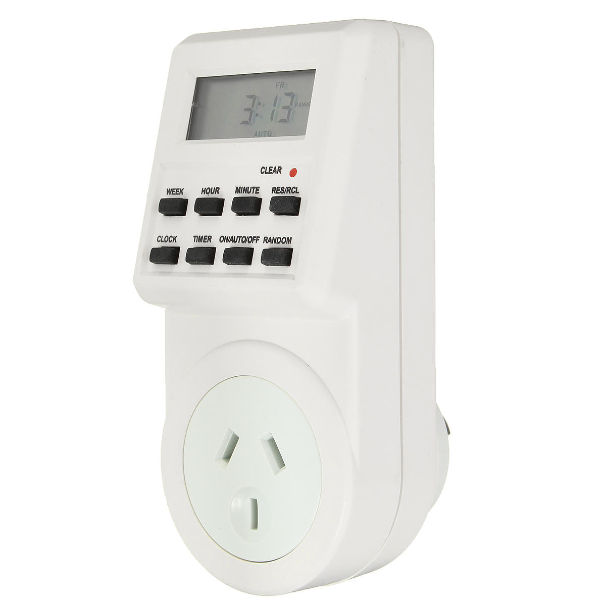 120v Digital Programmable 12/24 Hour Timer Lcd Plug-in Wall
