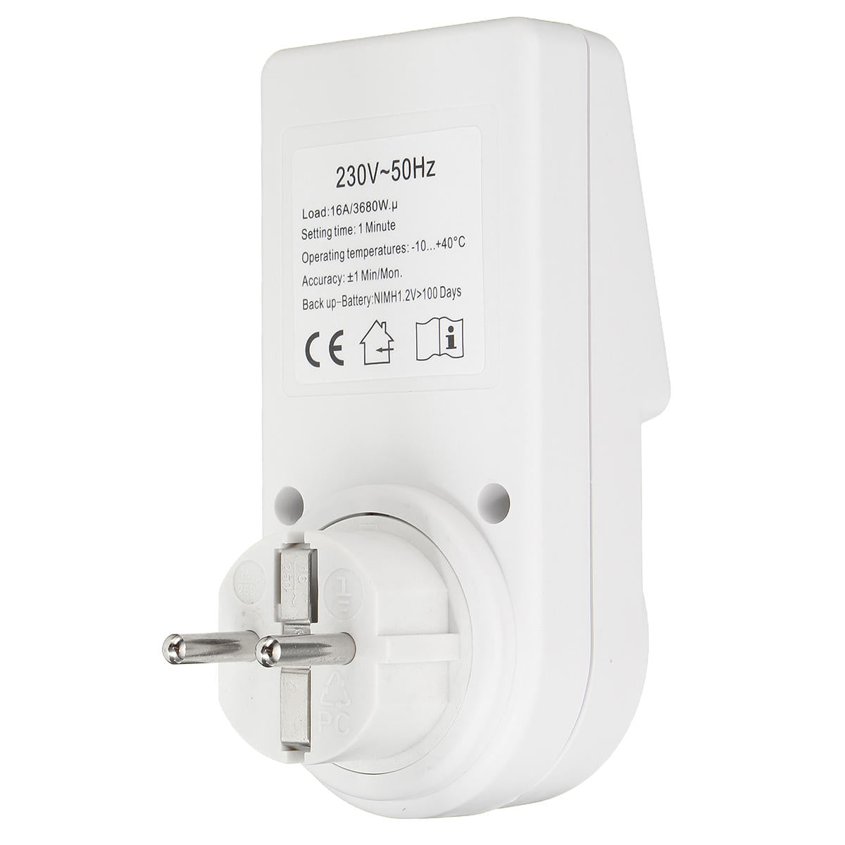 120v Digital Programmable 12/24 Hour Timer Lcd Plug-in Wall