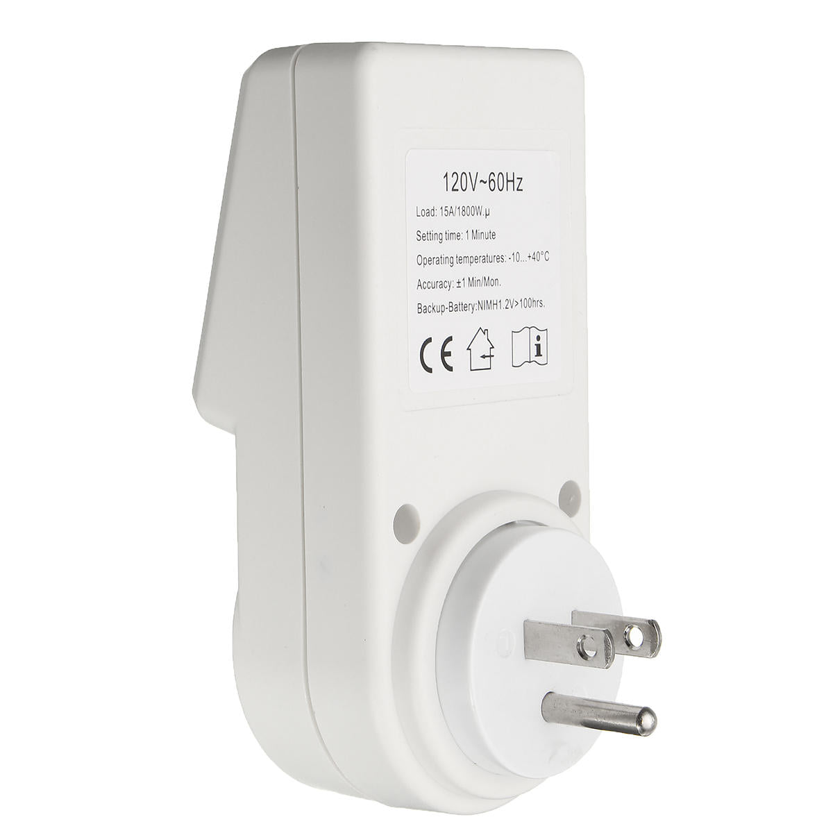 120v Digital Programmable 12/24 Hour Timer Lcd Plug-in Wall