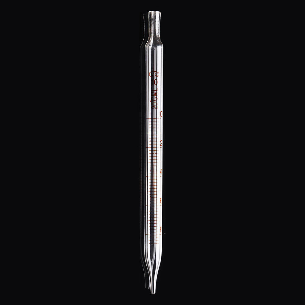 1/2/3/5/10ml Glass Short Pipette With Scale And Bubble Lab