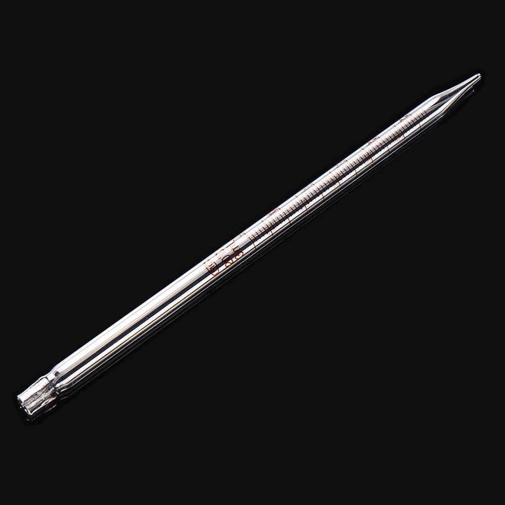 1/2/3/5/10ml Glass Short Pipette With Scale And Bubble Lab