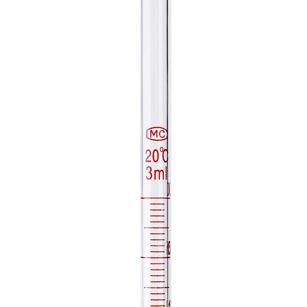 1/2/3/5/10ml Glass Short Pipette With Scale And Bubble Lab