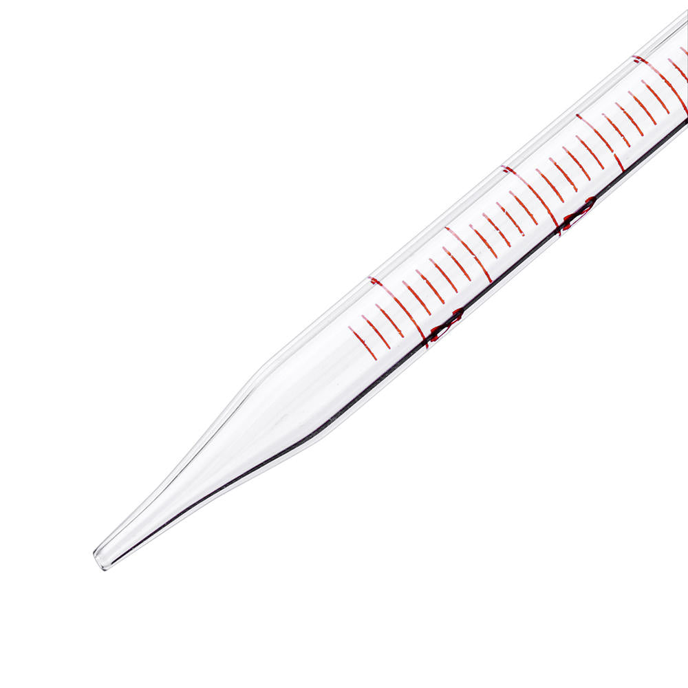1/2/3/5/10ml Glass Short Pipette With Scale And Bubble Lab