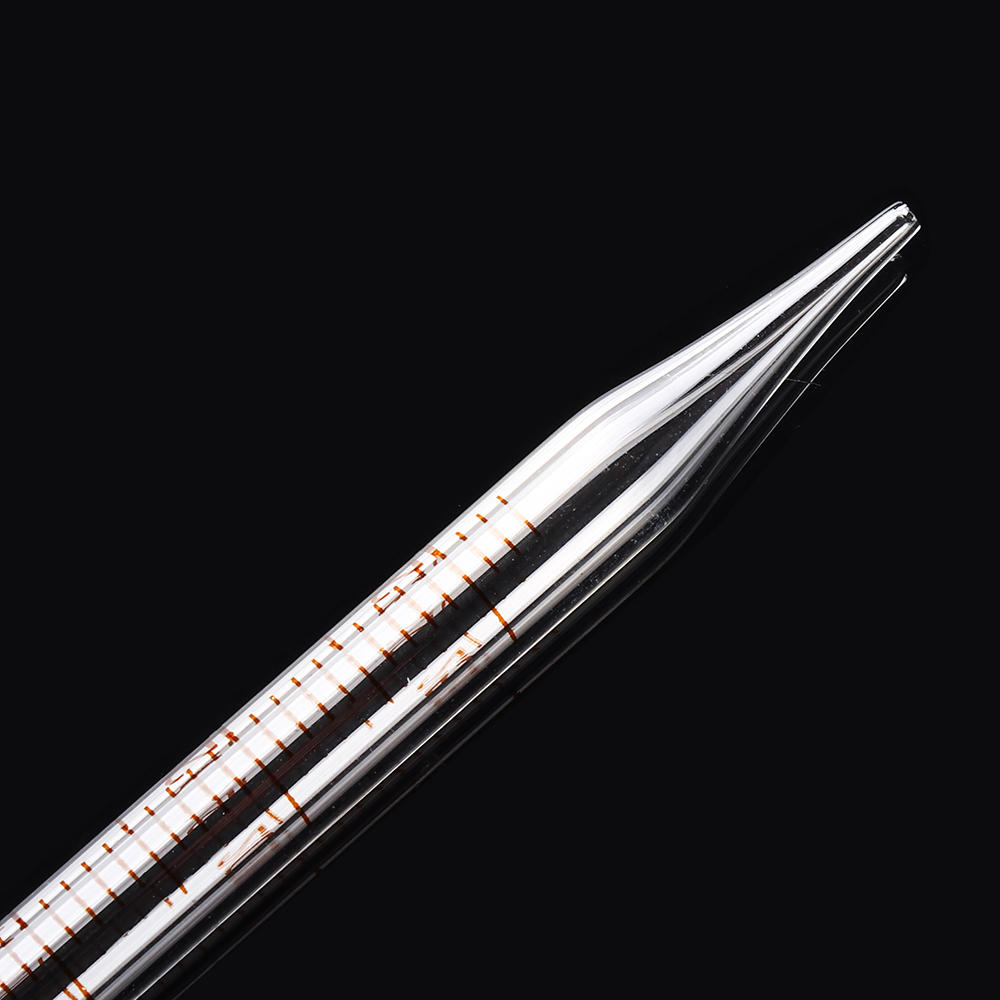 1/2/3/5/10ml Glass Short Pipette With Scale And Bubble Lab