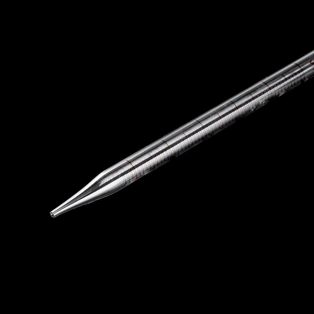 1/2/3/5/10ml Glass Short Pipette With Scale Lab Glassware