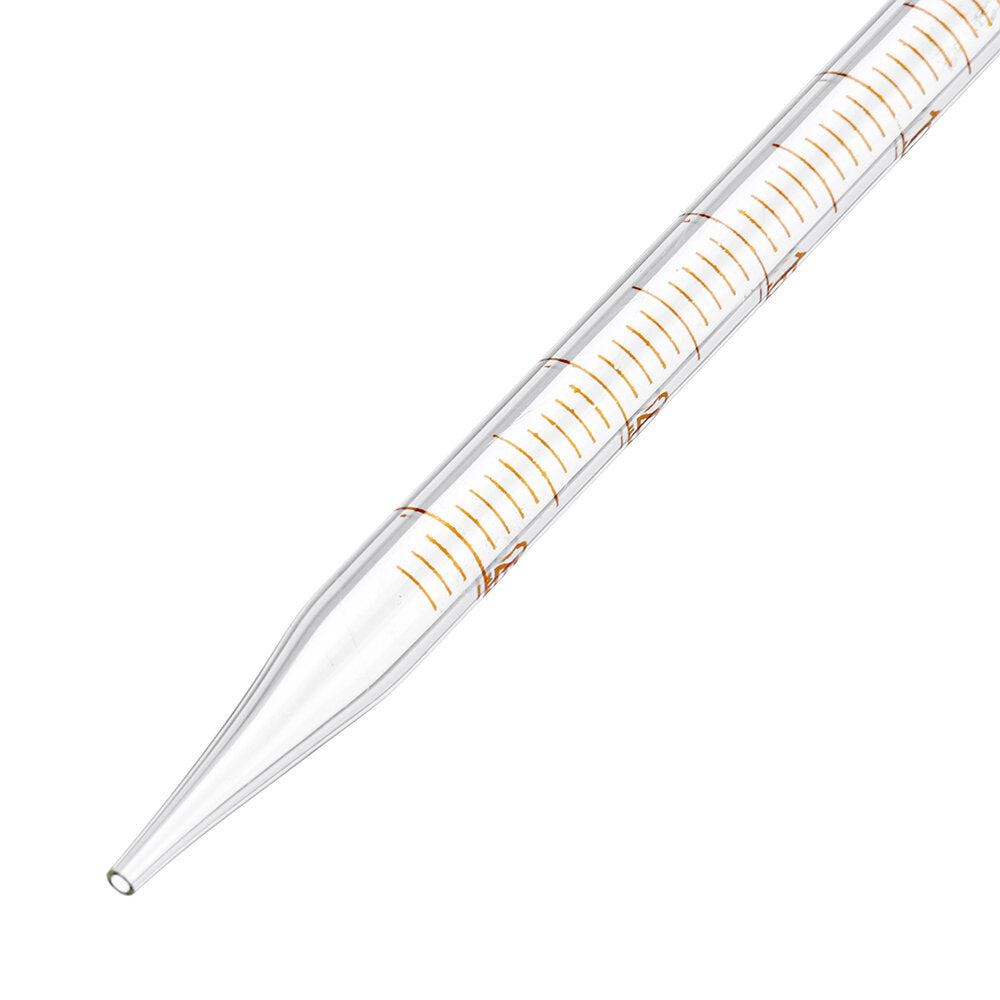 1/2/3/5/10ml Glass Short Pipette With Scale Lab Glassware