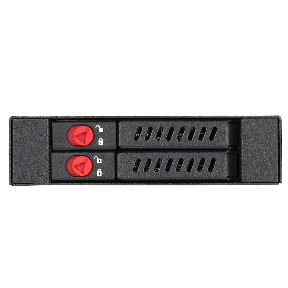 OImaster Hard Drive Enclosure 2.5'' SATA HDD SSD Dock 2 Drive Bays Mobile Rack with Key Lock Support Hot Swap