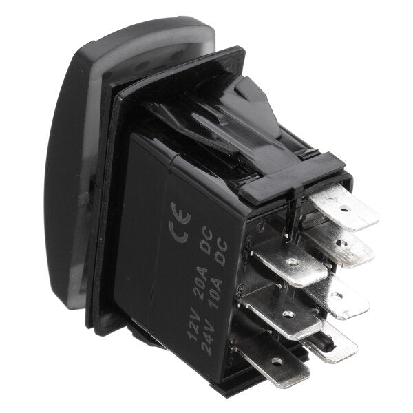 12v 20a 7pin Led Light Laser Rocker Switch Momentary Winch