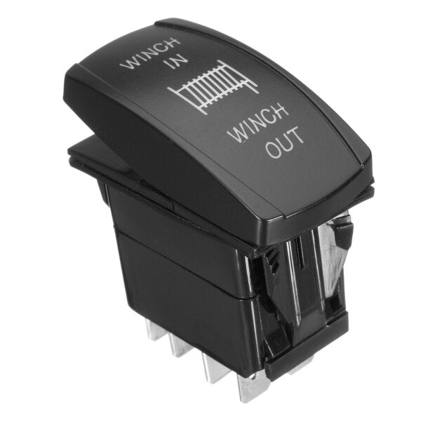 12v 20a 7pin Led Light Laser Rocker Switch Momentary Winch