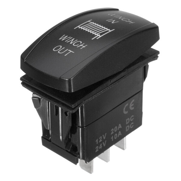 12v 20a 7pin Led Light Laser Rocker Switch Momentary Winch