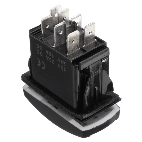 12v 20a 7pin Led Light Laser Rocker Switch Momentary Winch