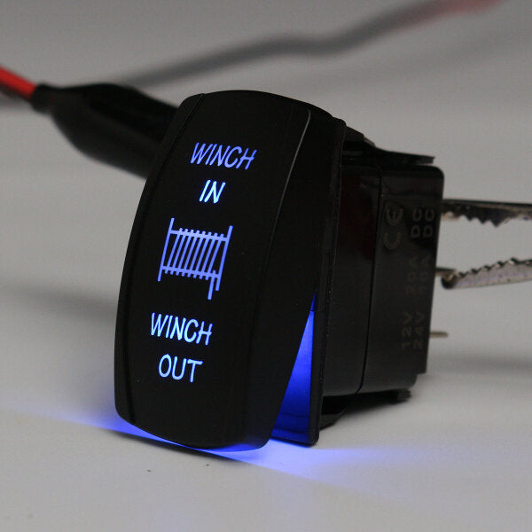 12v 20a 7pin Led Light Laser Rocker Switch Momentary Winch