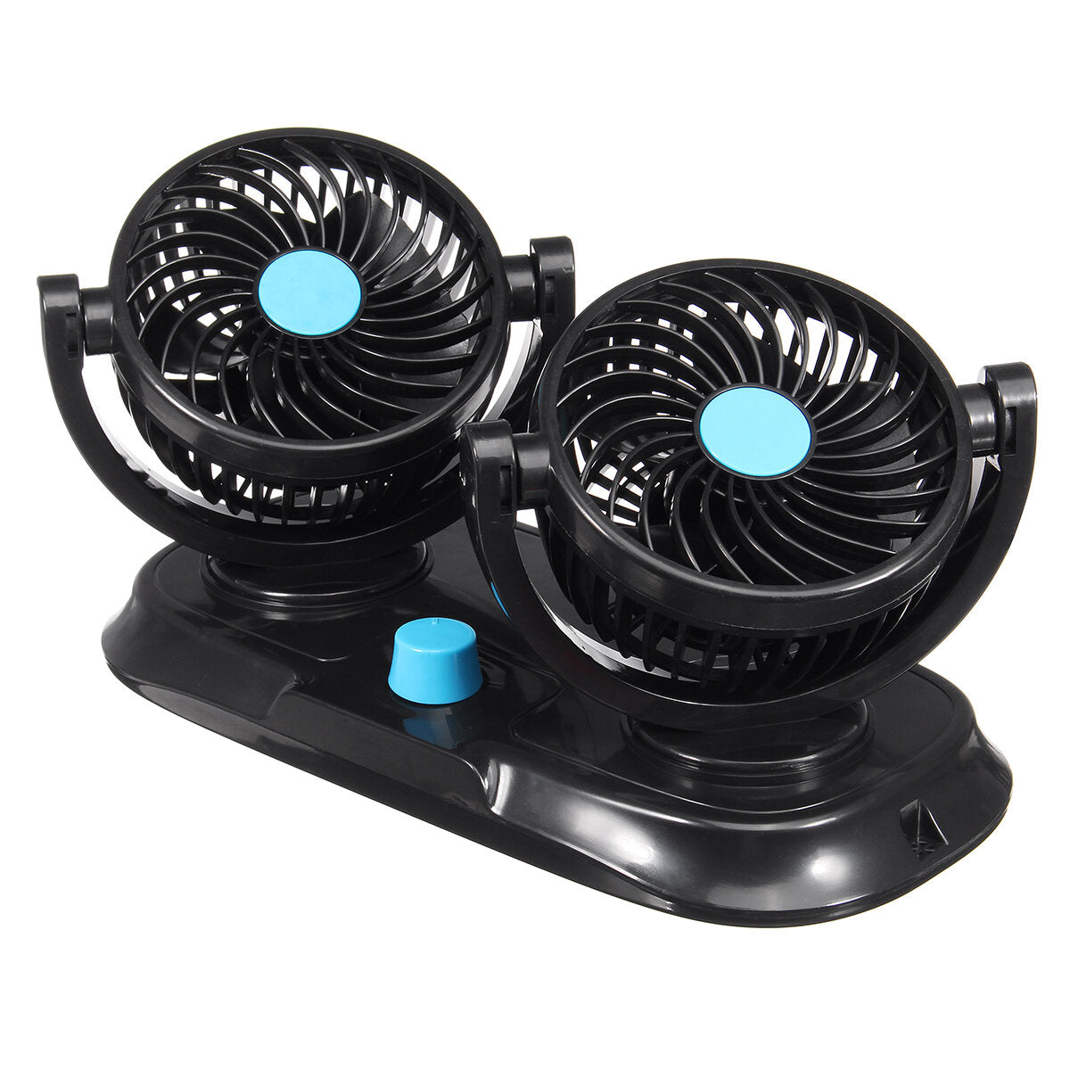 12v Adjustable Double 360 Degrees Mini Oscillating Fan