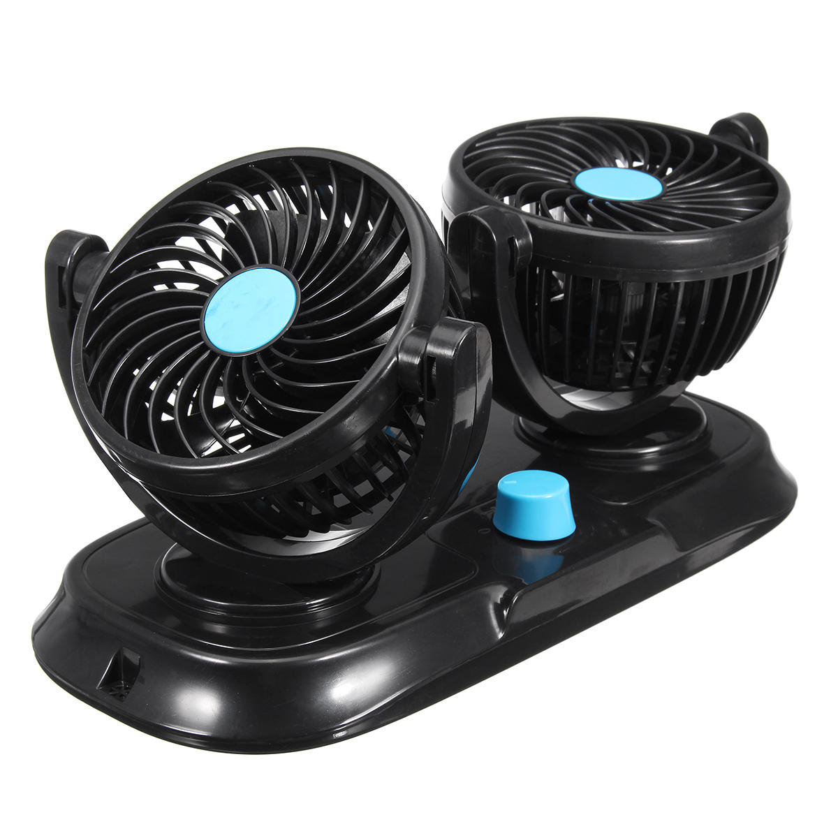 12v Adjustable Double 360 Degrees Mini Oscillating Fan
