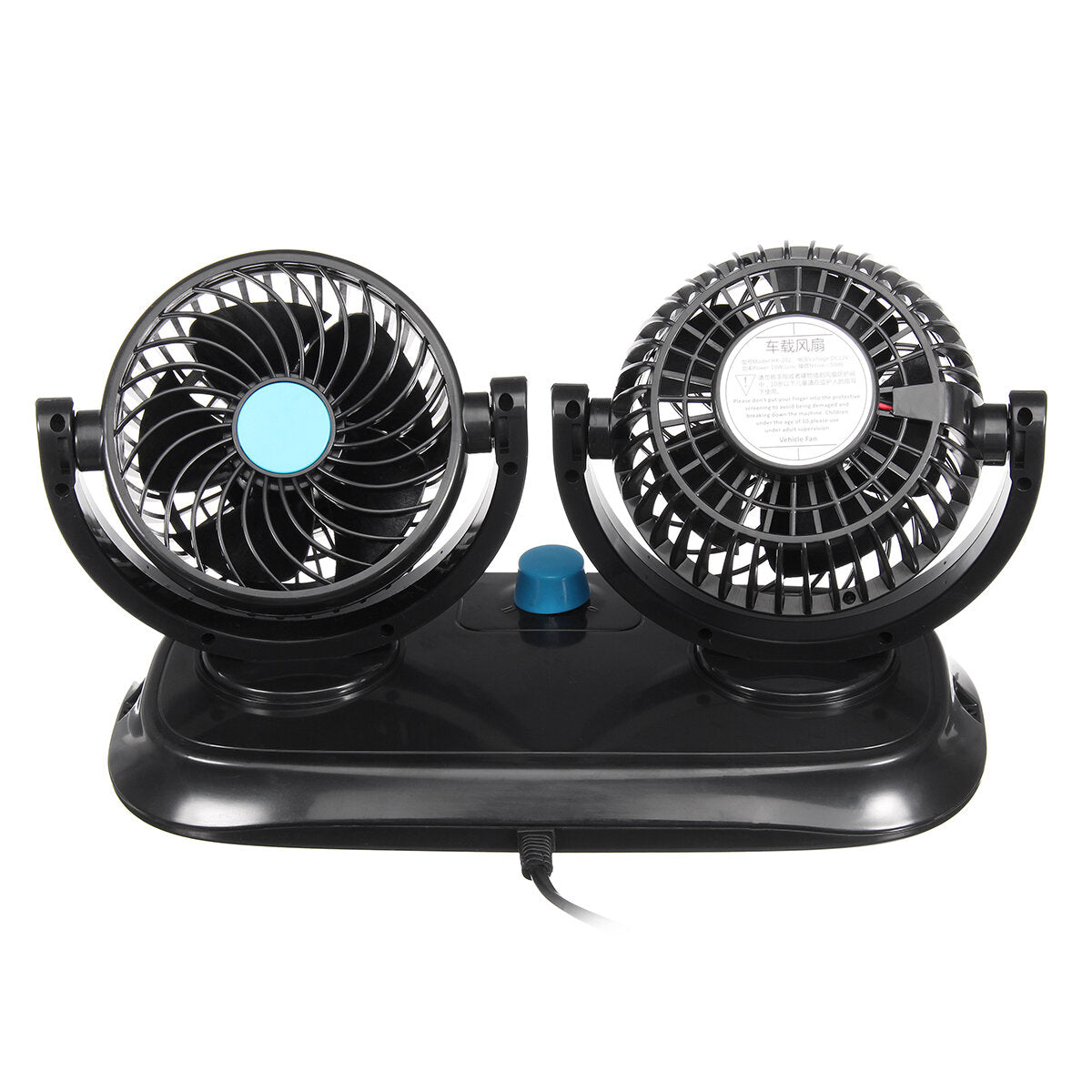 12v Adjustable Double 360 Degrees Mini Oscillating Fan