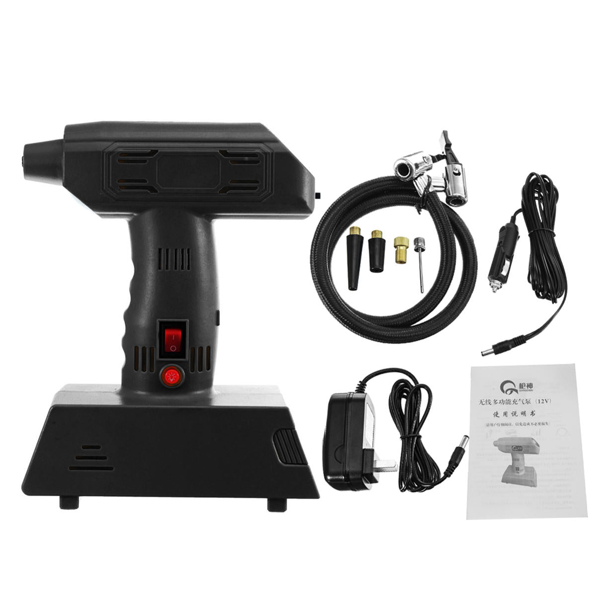 12v Air Compressor Portable Electric Rechargeable Pump