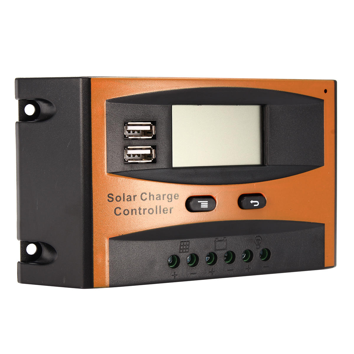 12v/24v 20a Auto Usb Charge Controller Solar Panel Lcd