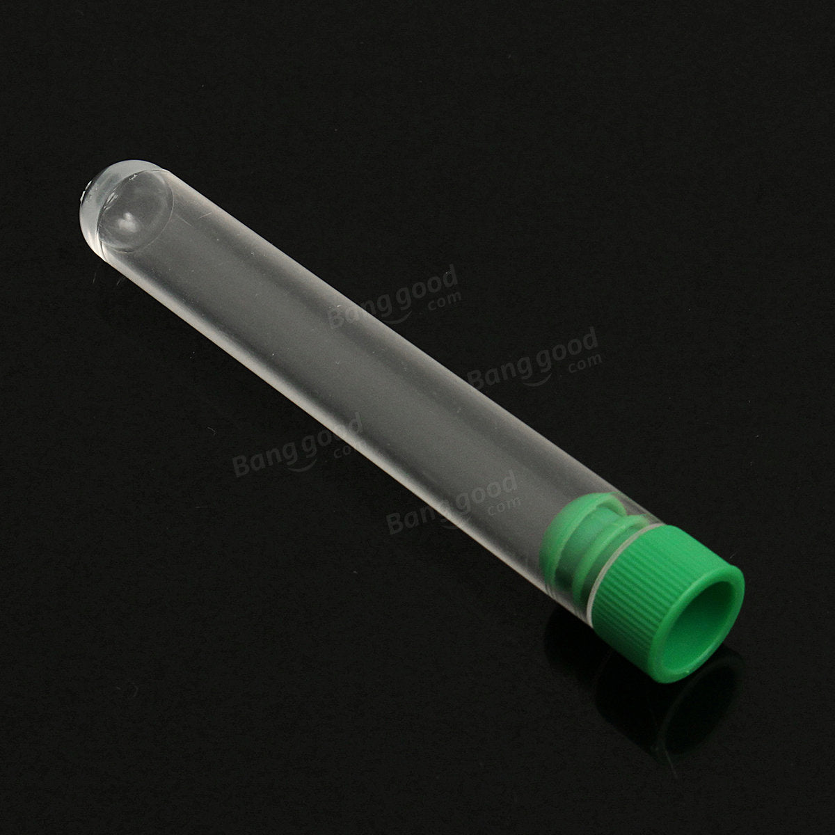 12x75mm Plastic Clear Test Tubes Container With Push Cap Lid