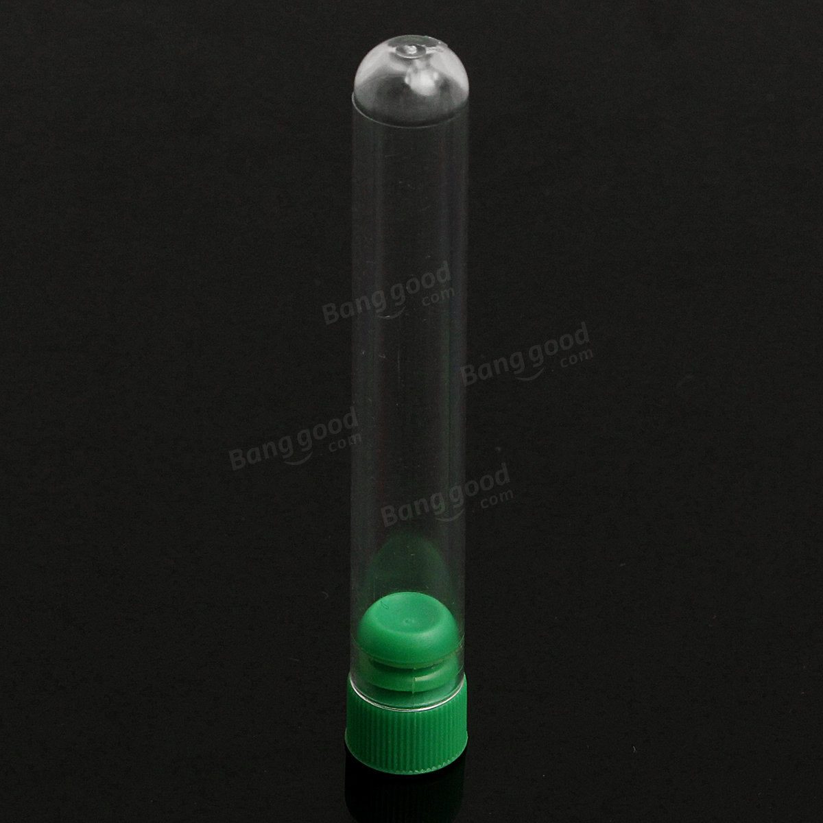 12x75mm Plastic Clear Test Tubes Container With Push Cap Lid