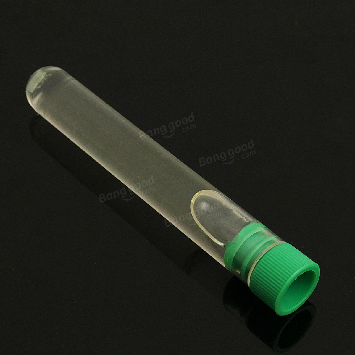 12x75mm Plastic Clear Test Tubes Container With Push Cap Lid