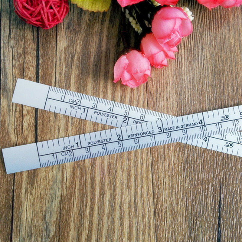 150cm Vinyl Silver Self Adhesive Measuring Tape Ruler