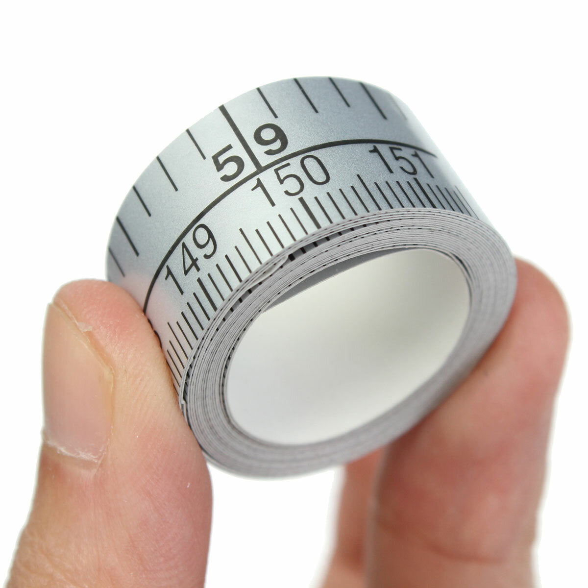 150cm Vinyl Silver Self Adhesive Measuring Tape Ruler