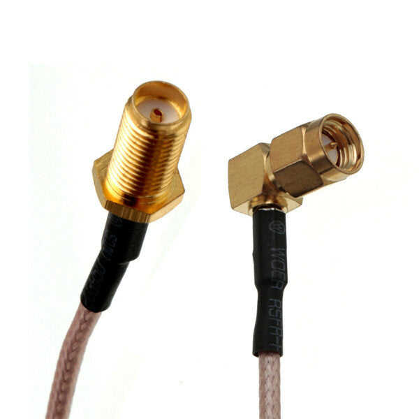 15cm Sma Female Bulkhead To Male Ra Plug Right Angle Pigtail